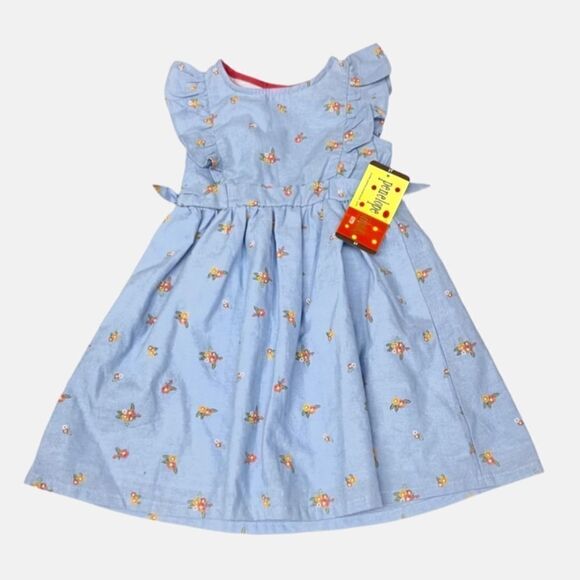 NWT Penelope Mack Blue Floral Chambray Sundress - Picture 1 of 3
